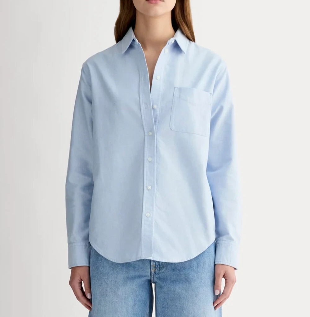 Everlane The Must-Have Oxford Shirt organic cotton collared Size 10 A011011